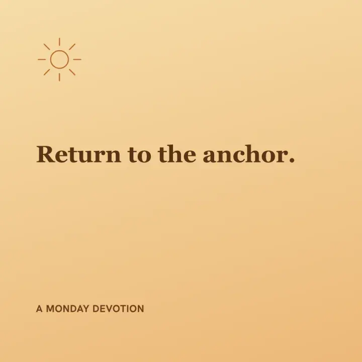 Devotion post with a sunrise icon